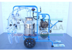 Αρμεκτική Milker Τεσσάρων Αιγοπροβάτων με Ένα Κάδο 40Λίτρων-Αντλία 1,5HP-400Λίτρων