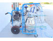 Αρμεκτική Milker Τεσσάρων Αιγοπροβάτων Δύο Κάδων 30Λίτρων-Αντλία 1,5HP-400Λίτρων Ξηρού Τύπου