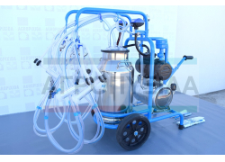 Αρμεκτική Milker -4- Αιγοπροβάτων με Ένα Κάδο 40Λίτρων INOX-Αντλία 1,5HP-400Λίτρων Ξηρού Τύπου